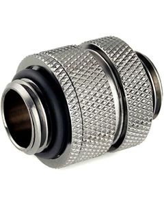 Bitspower G1/4" Adjustable Aqua Link Pipe (16-22mm), Black Sparkle
